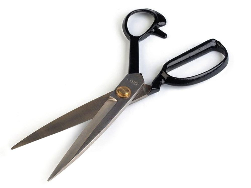 Krejčovské nůžky délka 25,5 cm / 10" - černá