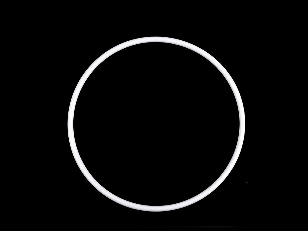 Plastový kruh Ø19,5; 26 cm - 1 (21 cm) bílá