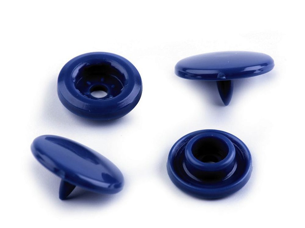 Plastové patentky velikost 18" 50ks - 9 B58 modrá námořnická