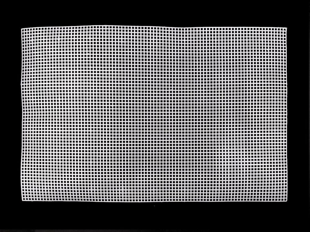 Plastová kanava / mřížka tapiko 32,8x50,5 cm - bílá