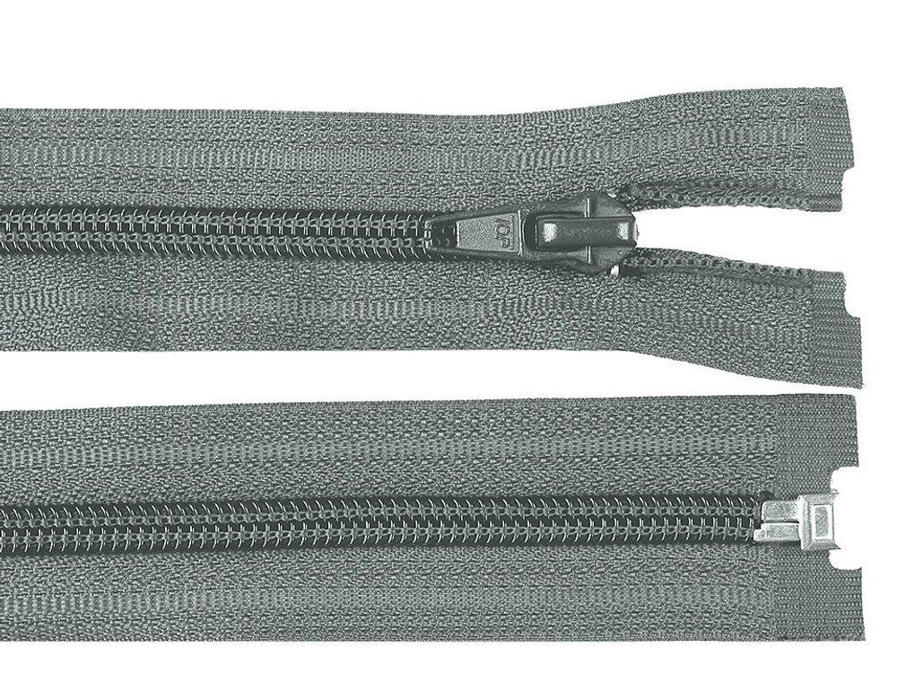 Spirálový zip šíře 5 mm délka 45 cm (bundový) POL - 316 šedá neutrální