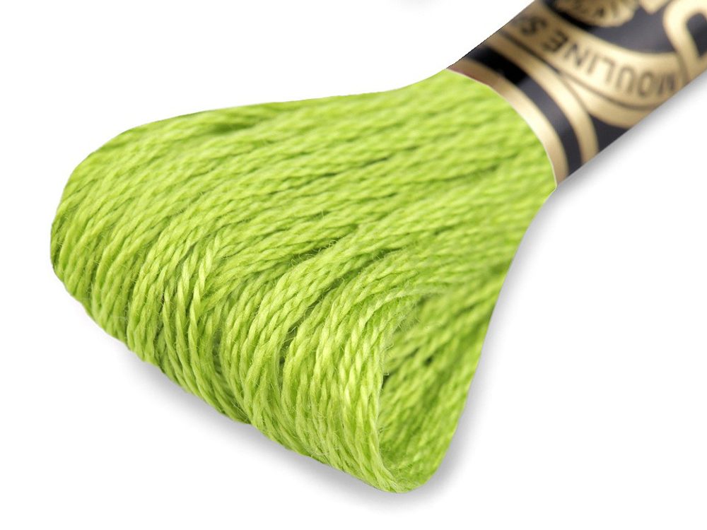 Vyšívací příze DMC Mouliné Spécial Cotton - 907 zelená travní sv. světlá