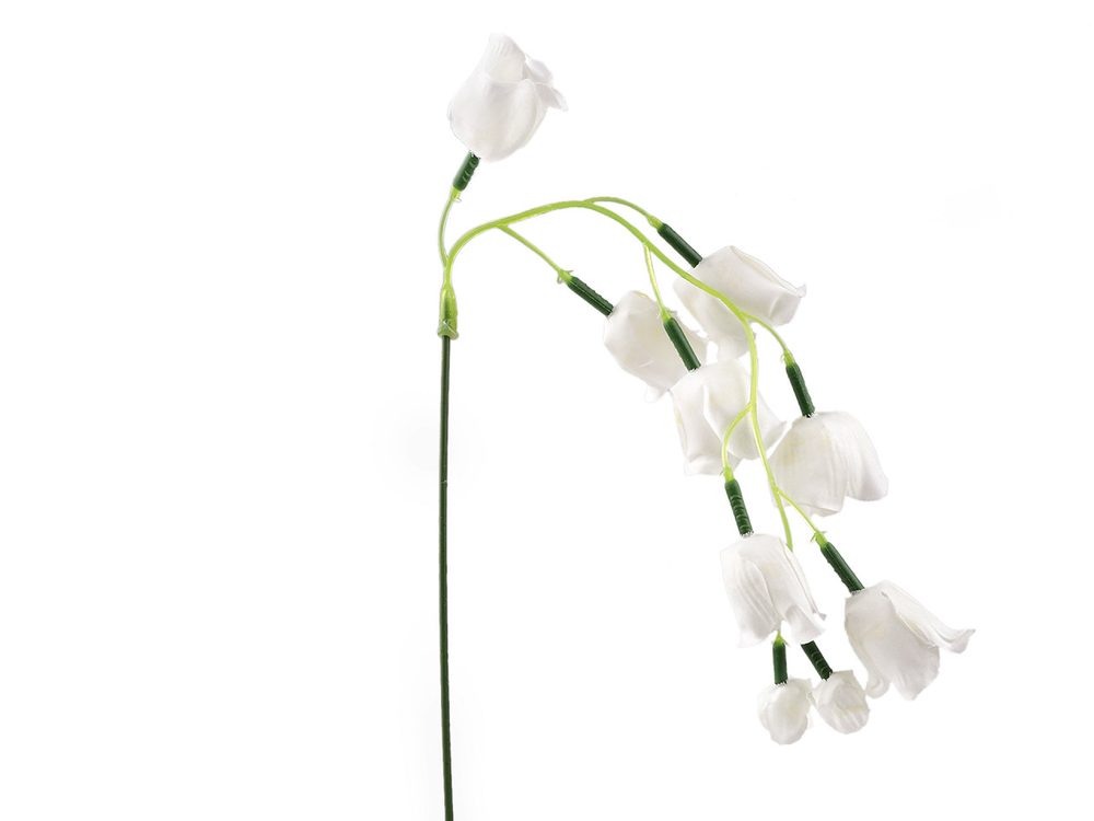 Umělá rostlina zvonek převislý - 1 bílá
