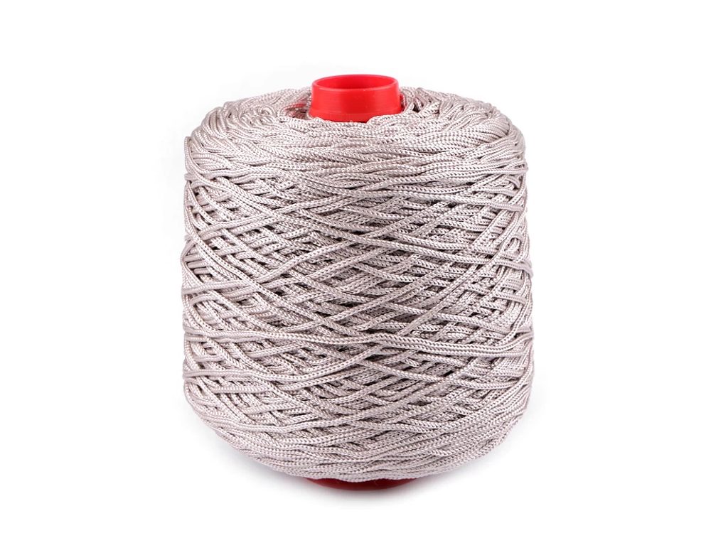 Pletací příze Thay, macrame 500 g - 10 (332) šedá