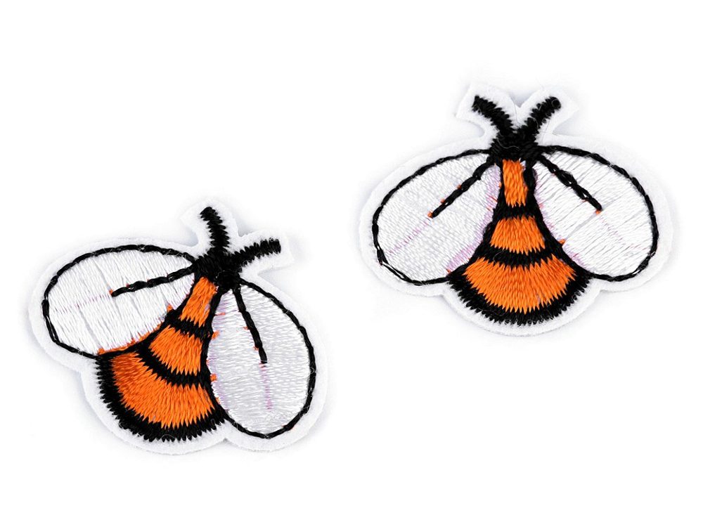 Nažehlovačka včela 1 ks - 5 oranžová