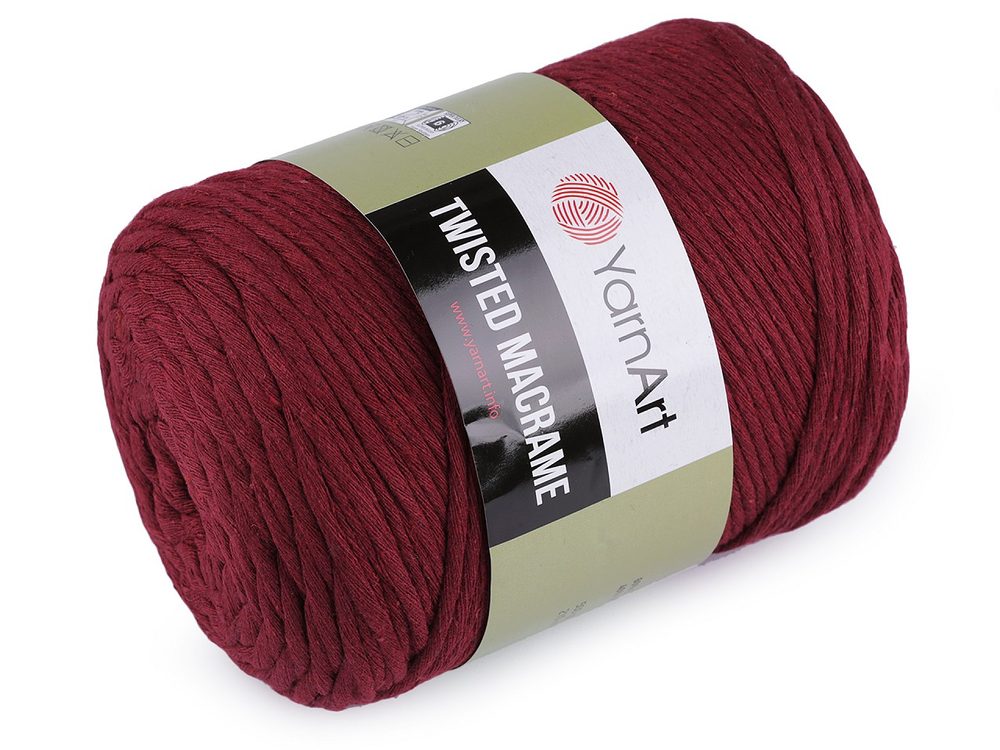 Pletací příze Twisted Macrame 500 g - 22 (781) granátová