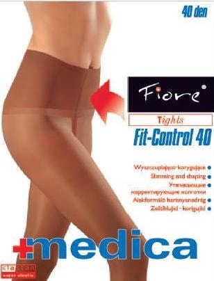 Zdravotní punčochy FIT-CONTROL 40 den - černá - vel.3