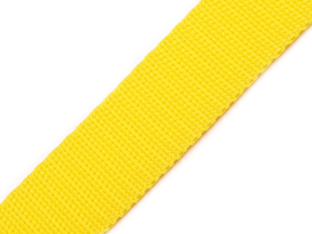 Popruh polypropylénový šíře 20 mm návin 25 METRŮ - 10 žlutá