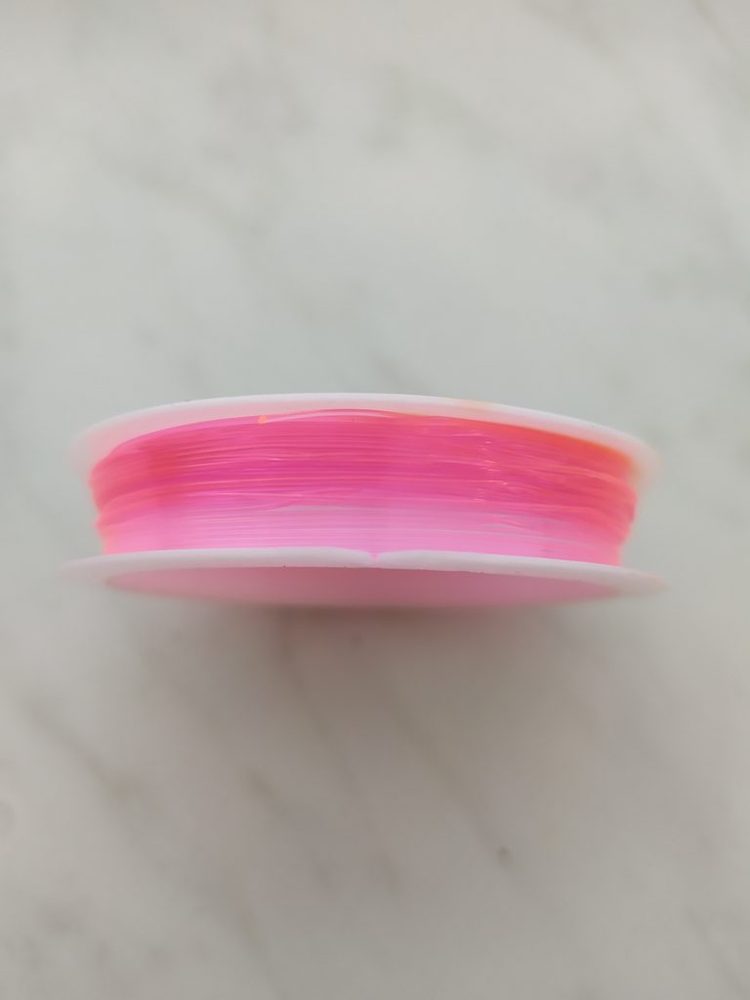Pruženka / gumička kulatá Ø0,4-0,6 mm - 7 růžová