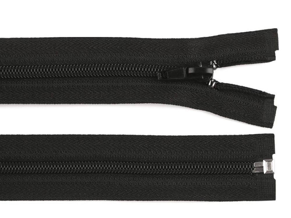 Spirálový zip šíře 5 mm délka 125 cm, 150 cm - 3 (150 cm) černá