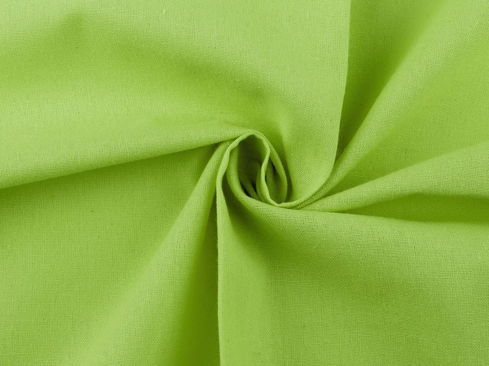 Bavlněná látka jednobarevná hrubší šíře 150 cm - 43 (29) zelená sv.