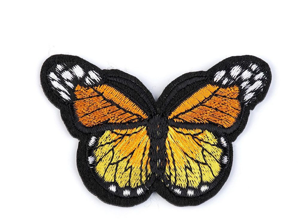Nažehlovačka motýl - 2 oranžovožlutá