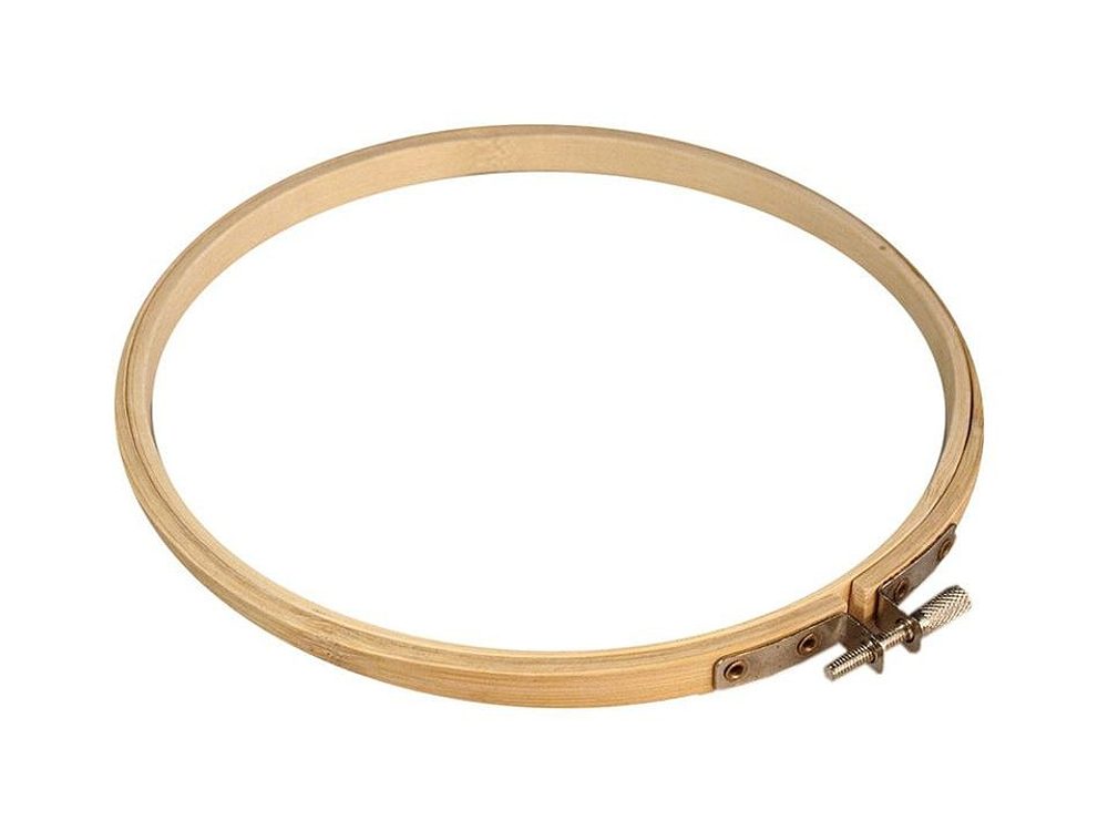 Vyšívací kruh dřevěný Ø14,5 cm - 1 (Ø15 cm) bambus světlý