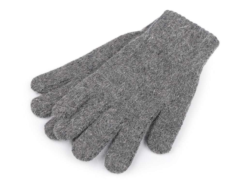 Dámské pletené rukavice - 3 šedá