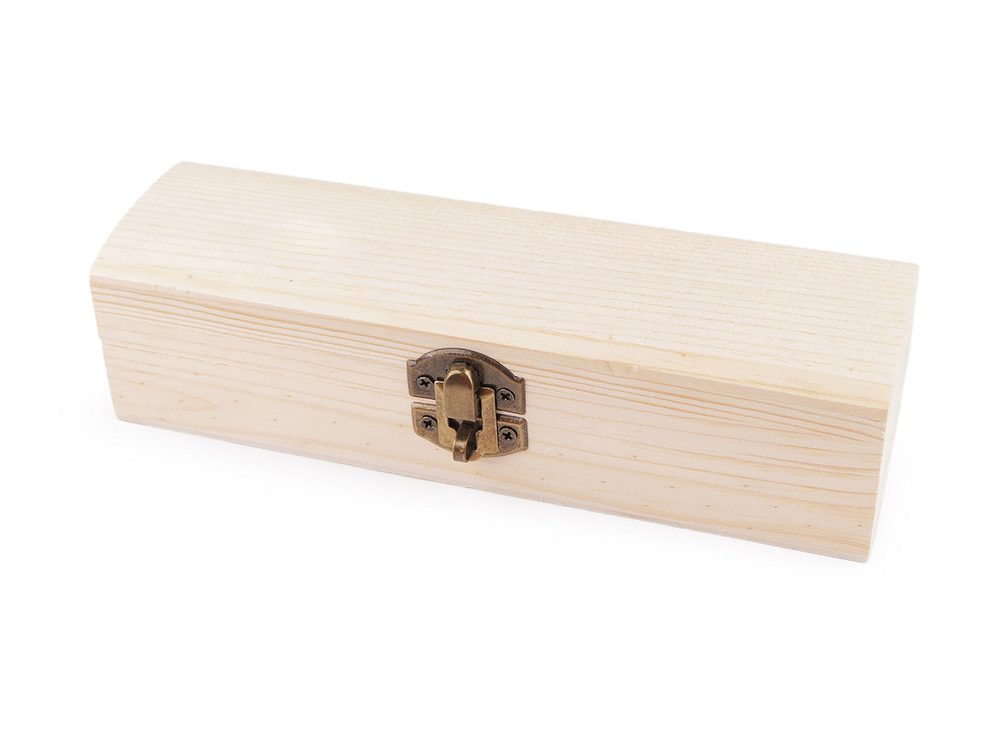 Dřevěná krabička k dozdobení - přírodní