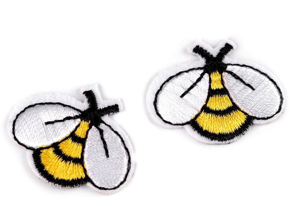 Nažehlovačka včela 1 ks - 7 žlutá
