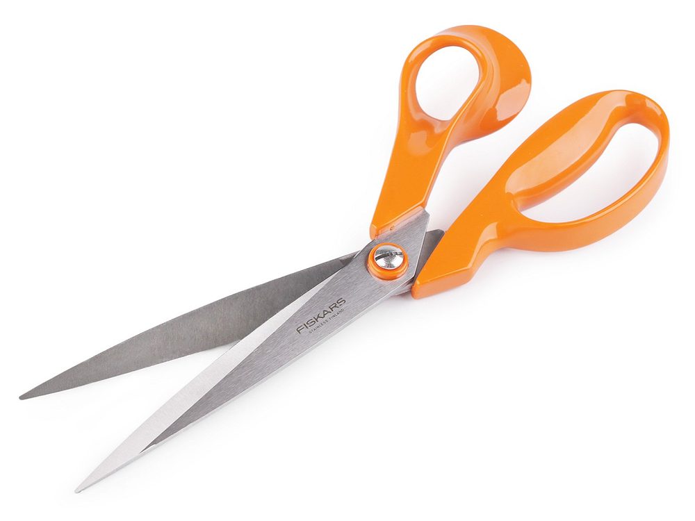 Krejčovské nůžky Fiskars délka 27 cm - oranžová