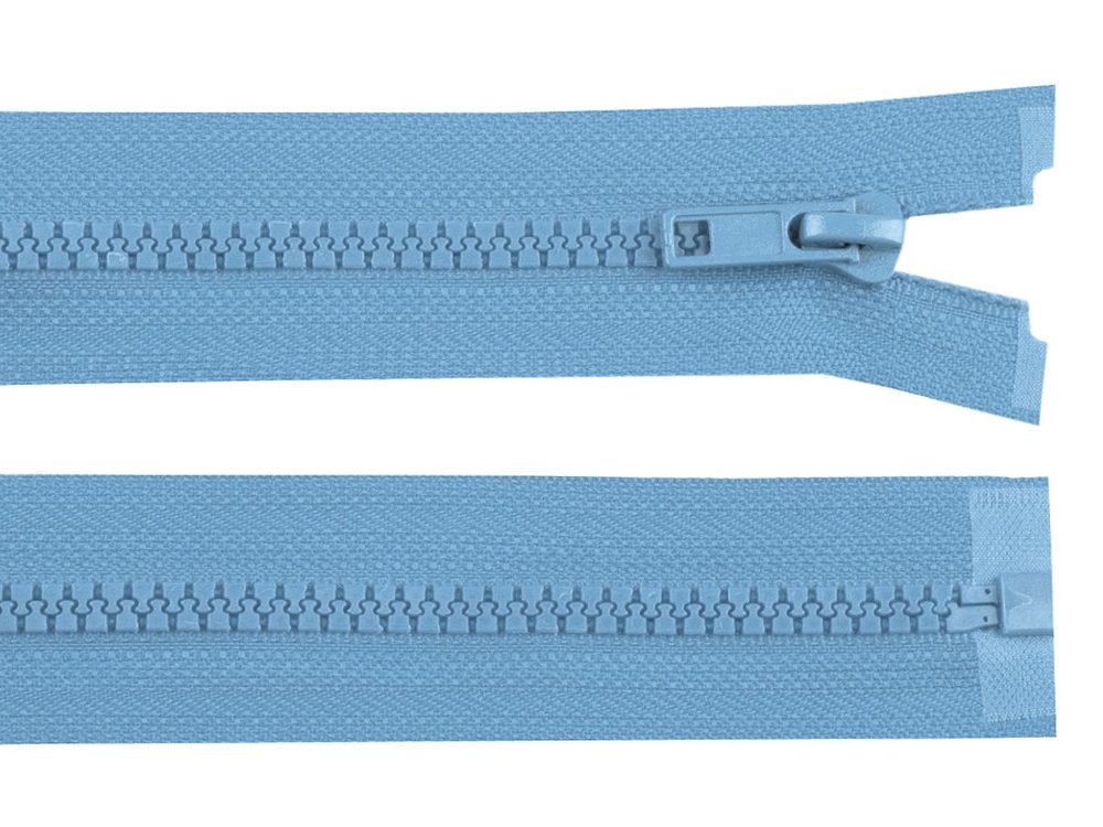 Kostěný zip šíře 5 mm délka 85 cm (bundový) - 188 modrá pomněnková tmavá