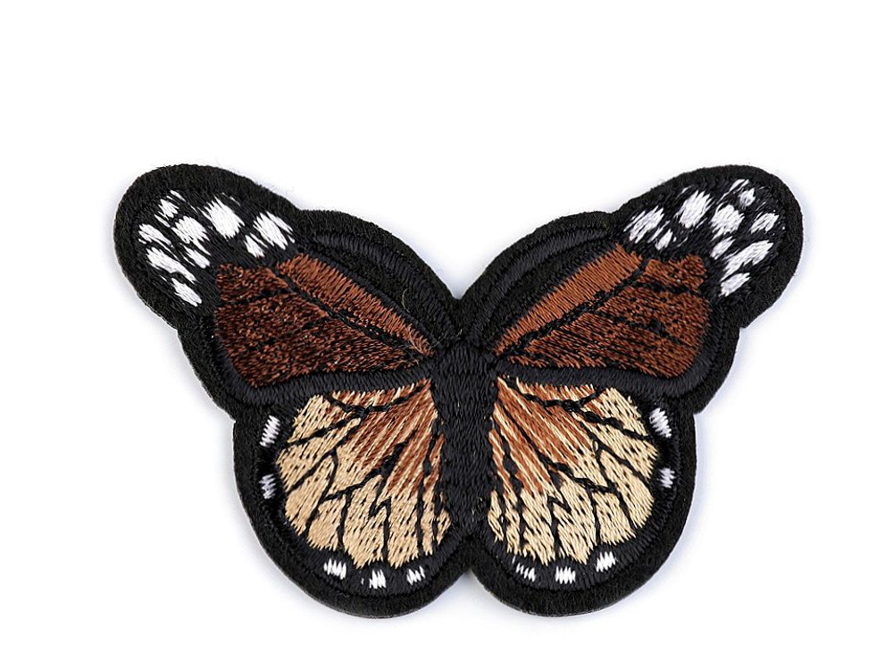 Nažehlovačka motýl - 11 hnědá světlá
