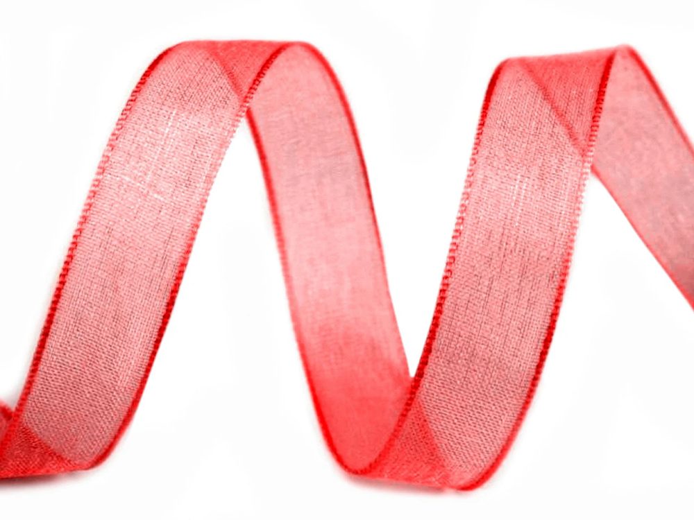 Monofilová stuha šíře 20 mm návin 27 m - 1026 červená