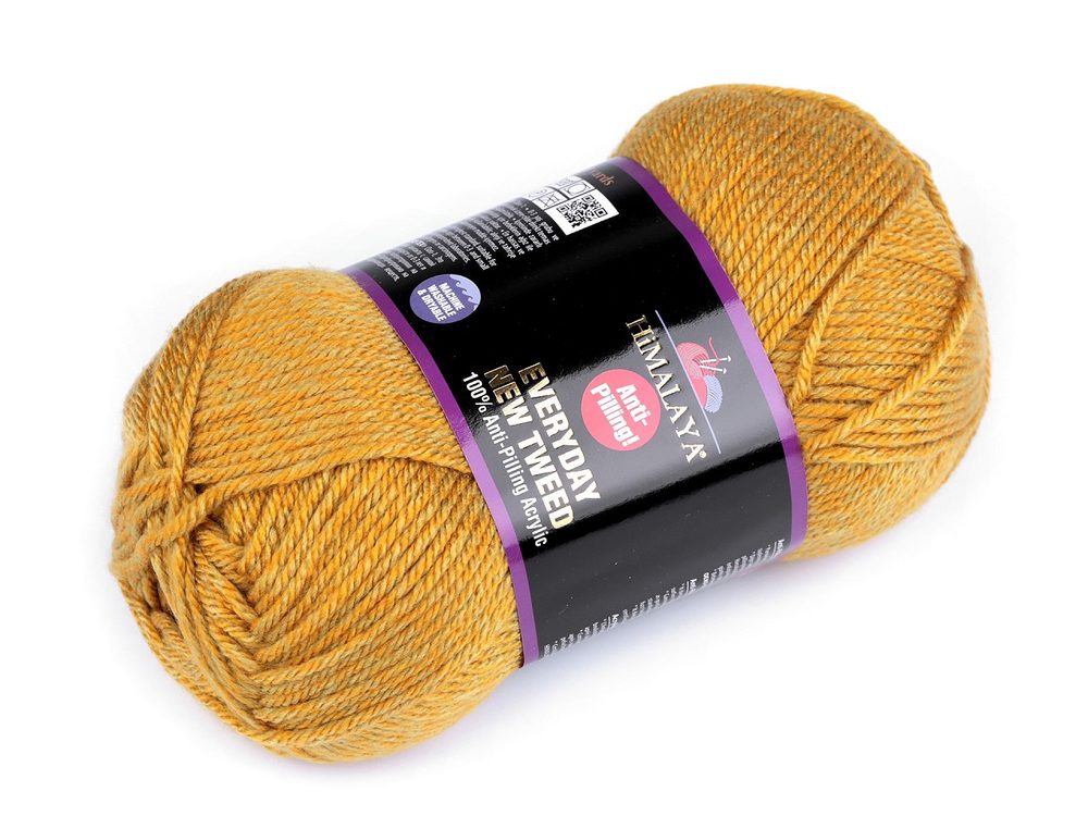 Příze pletací Everyday New Tweed 100 g - 1 (75103) hořčicová