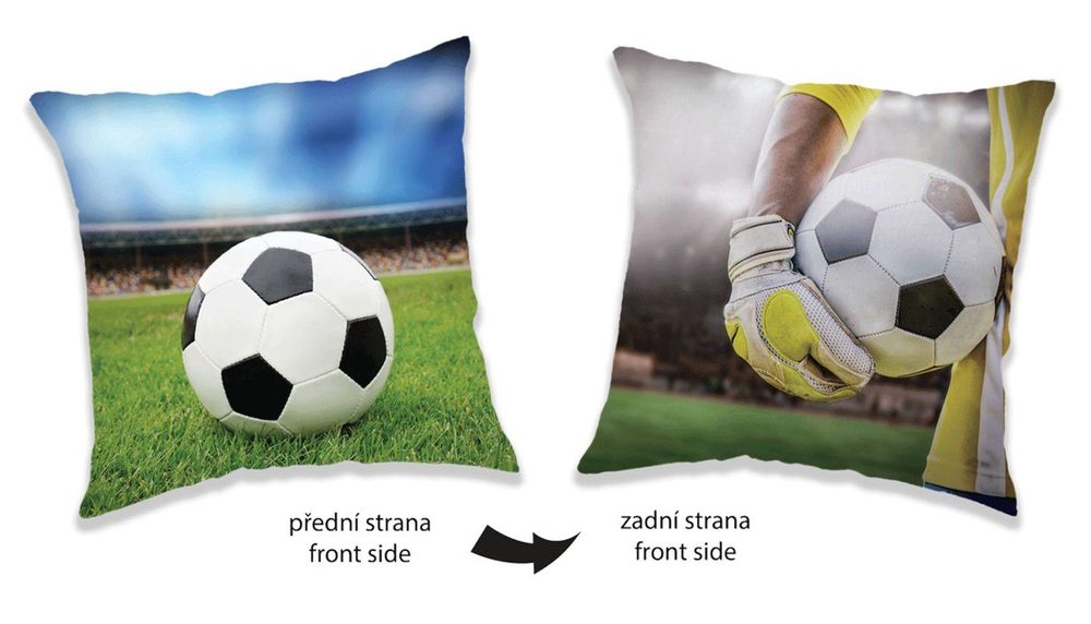 Polštářek Fotbal Polyester, 40/40 cm