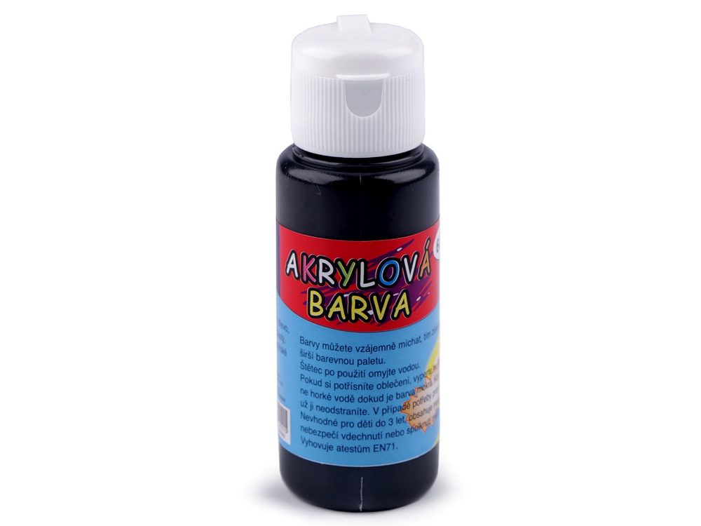 Akrylová barva 60 ml - 8 černá