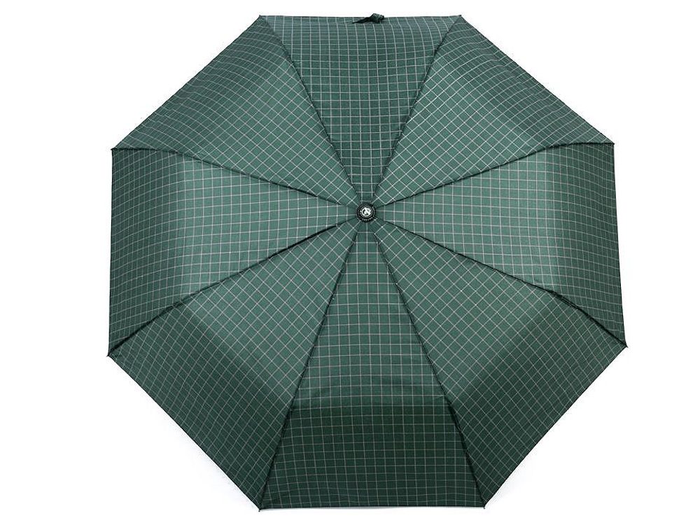 Pánský skládací vystřelovací deštník - 1 zelená tmavá