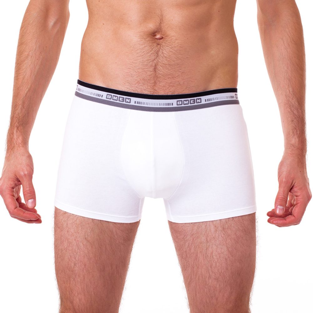 Bavlněné boxerky 3D Flex BU858102 - bílá - XL