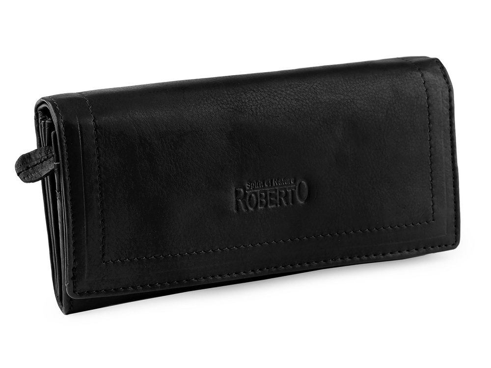 Dámská peněženka kožená - 6 černá