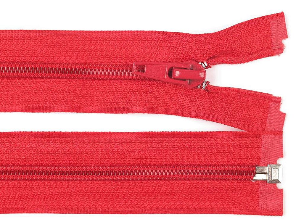 Spirálový zip šíře 5 mm délka 35 cm (bundový) POL - 148 High Risk Red