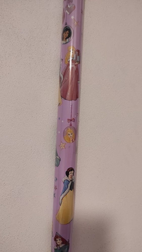 Balicí papír Disney vánoční 0,7x2 m - 12 světle fialová Princezny