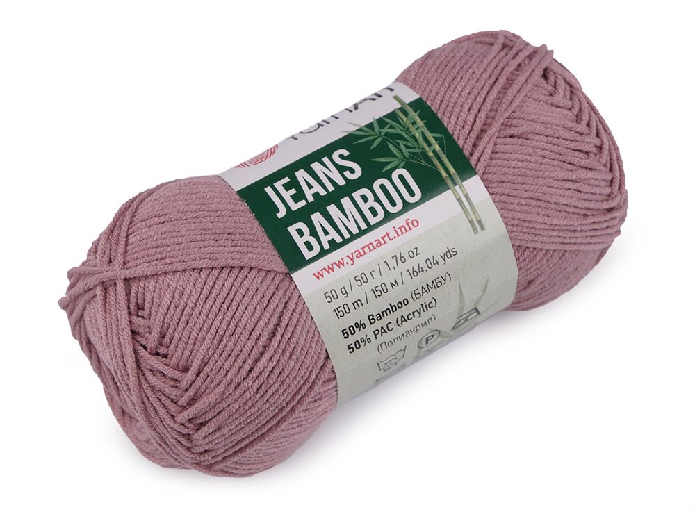 Pletací příze Jeans Bamboo 50 g - 6 (113) lila