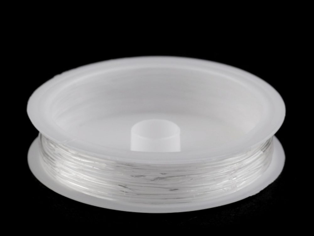 Pruženka gumička kulatá Ø1 mm - transparent