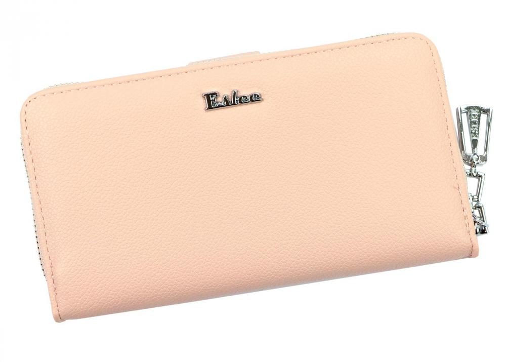 Eslee praktická růžová matná dámská peněženka