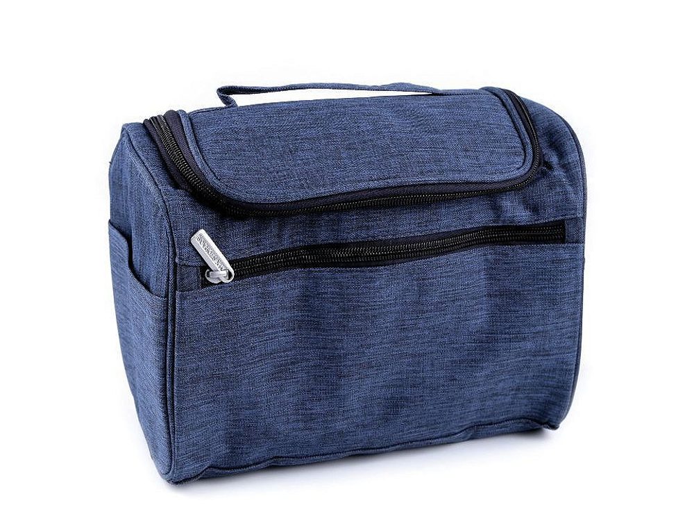 Kosmetická taška / závěsný organizér 18x24 cm - 2 modrá jeans