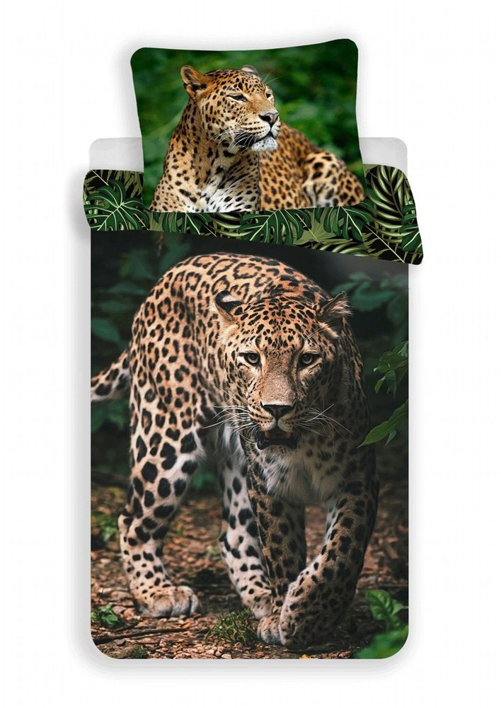 Povlečení fototisk Leopard green 140x200, 70x90 cm