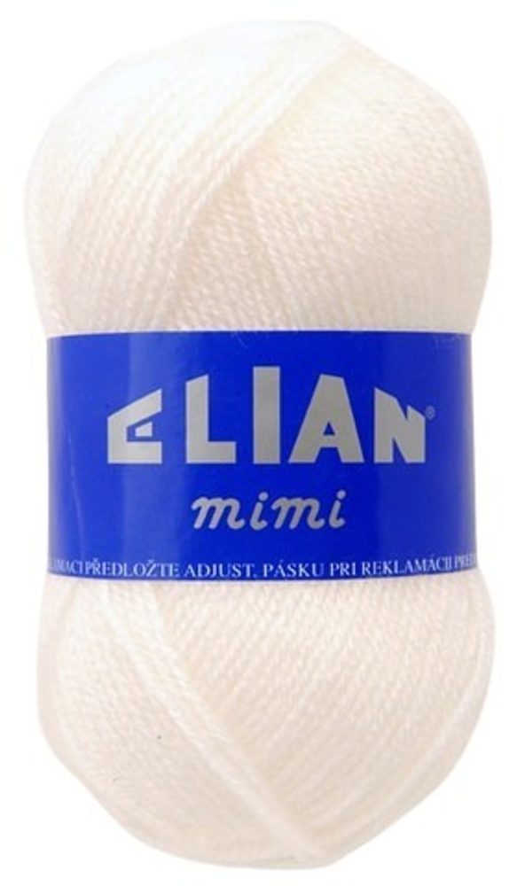 Pletací příze 50 g Elian Mimi - 1 (208) bílá