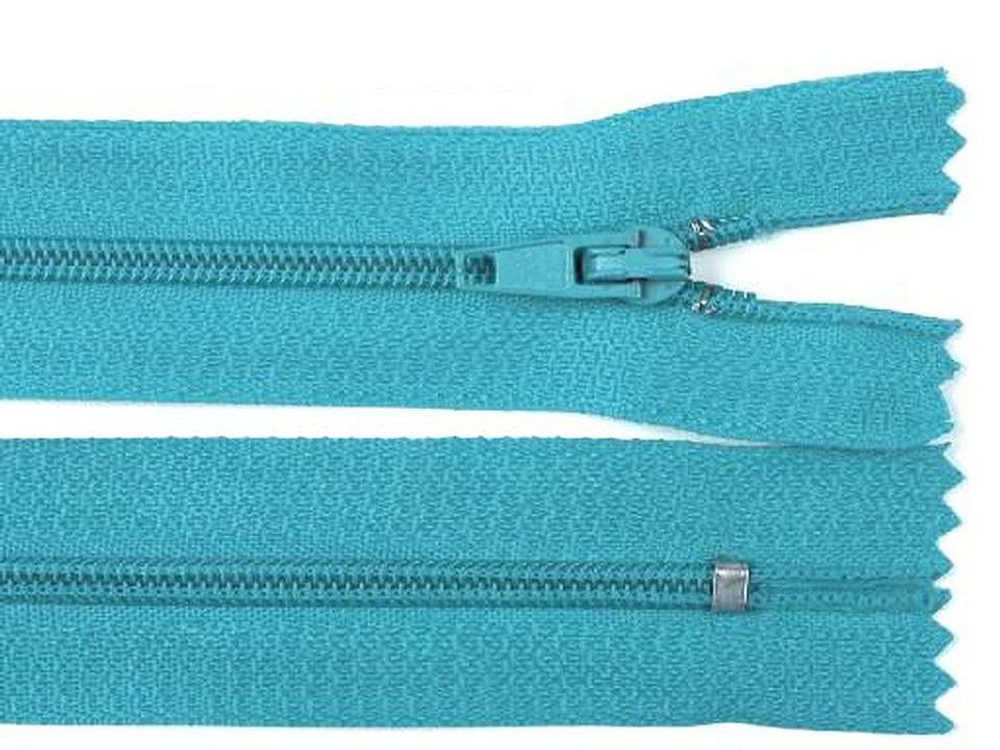 Spirálový zip šíře 3 mm délka 30 cm - 205 modrá dětská