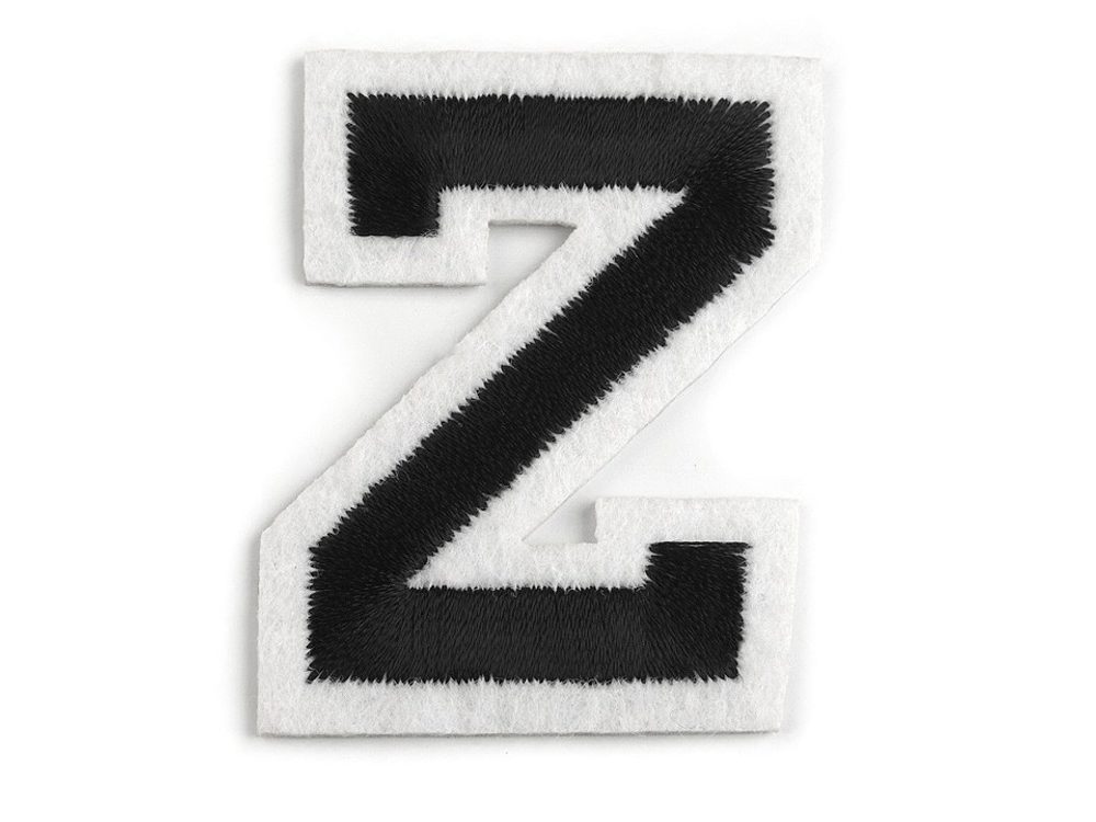 Nažehlovačka písmena - 26 "Z" černá