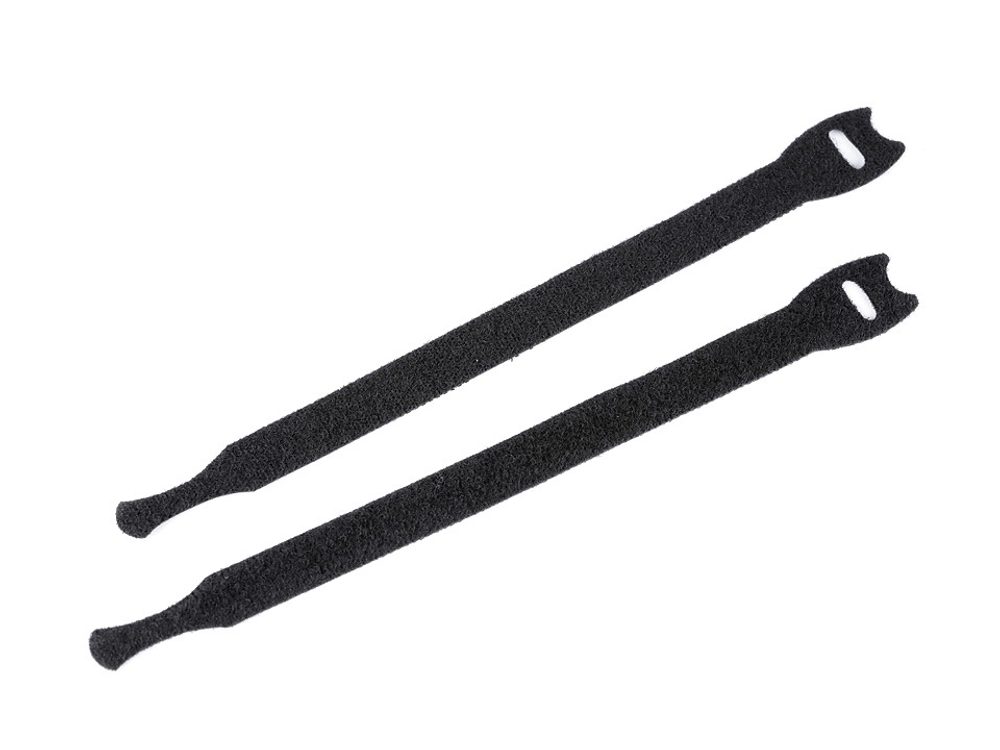 Stahovací páska na suchý zip délka 20 cm balení 10 KUSŮ - černá