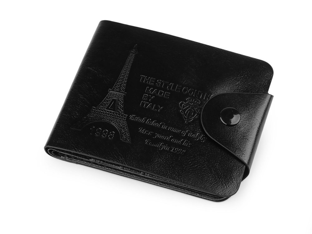 Pánská peněženka 9,5x12 cm - 6 černá