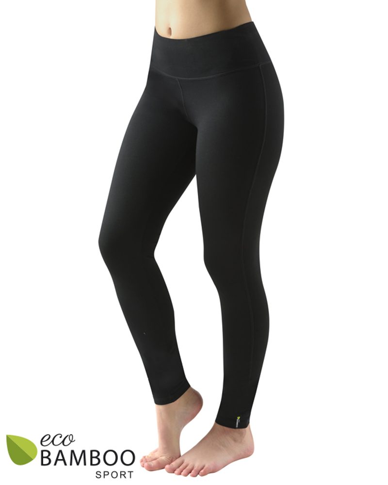 Dámské legíny dlouhé sportovní ECO Bamboo Sport - černá - M/L