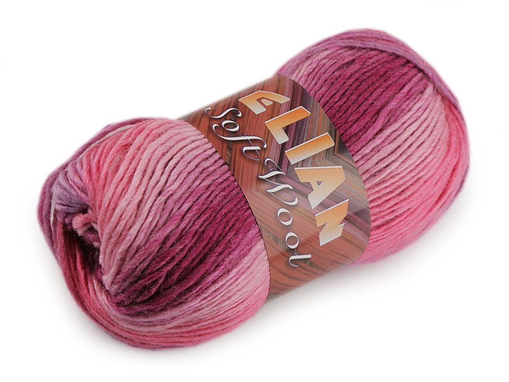 Pletací příze Soft Wool 100 g Elian - 1 (85836) růžová