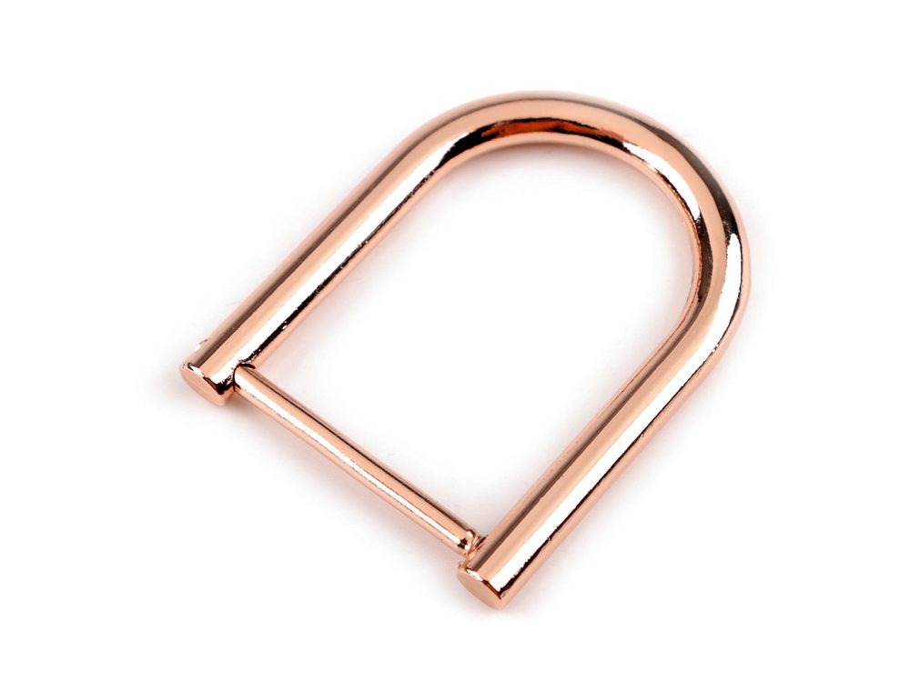 Polokroužek šroubovací na kabelku šíře 28 mm - 2 růžové zlato