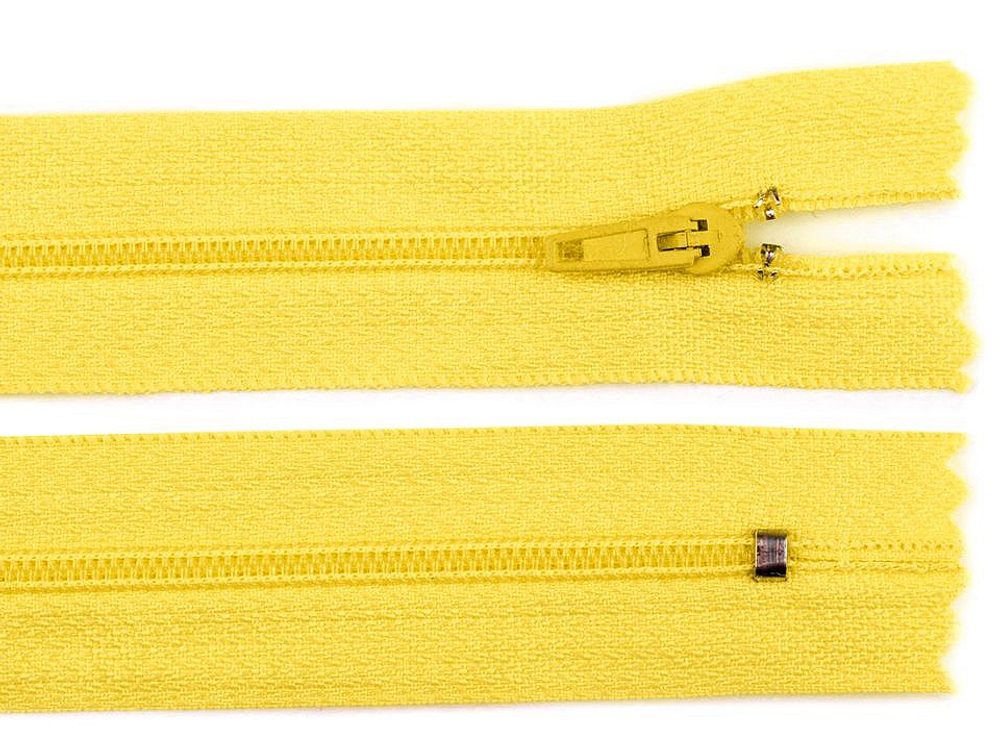 Spirálový Zip - Šíře 3 mm, Délka 18 cm - Pro Všestranné Použití - 110 žlutá