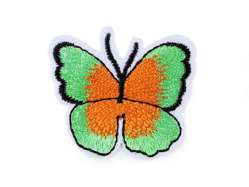 Nažehlovačka motýl - 7 zelená sv.
