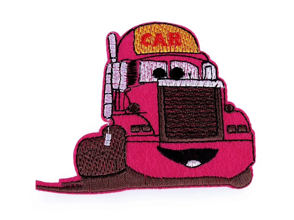 Nažehlovačka nákladní auto - 2 pink