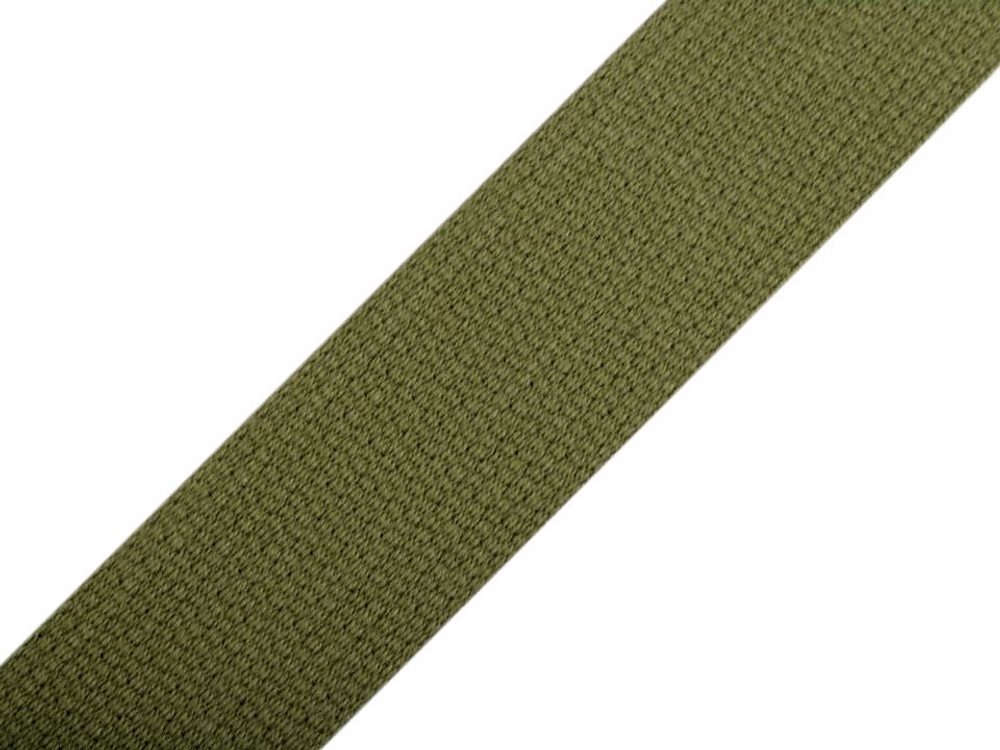 Bavlněný popruh šíře 30 mm návin 25 metrů - 4802 zelená - khaki