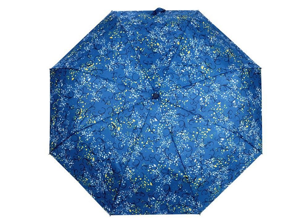 Dámský skládací vystřelovací deštník - 3 modrá